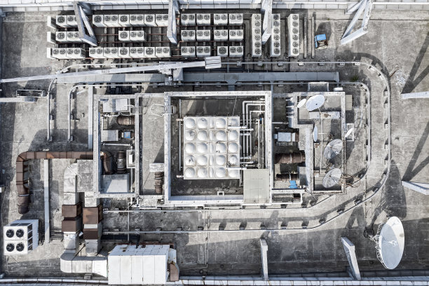 建筑屋顶暖通空调设备图片下载