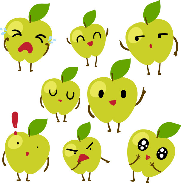 苹果的角色设计图片下载