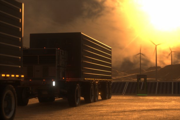 清洁能源物流创意图片下载