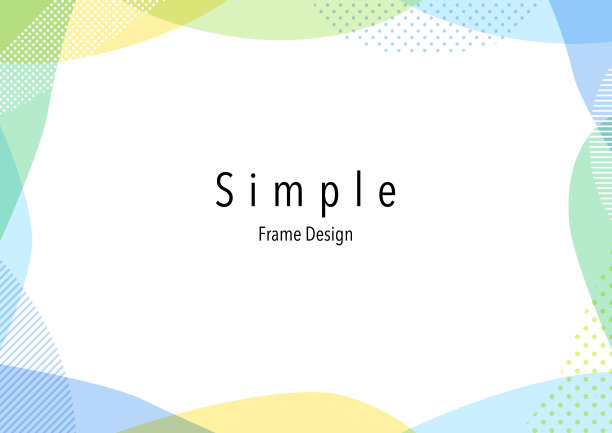 手绘抽象水彩框架设计图片下载