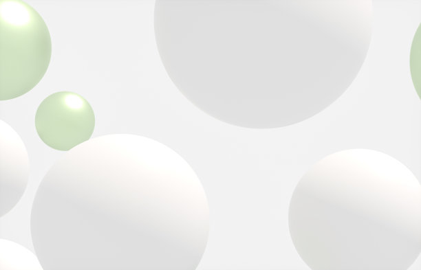 美容时尚背景与漂浮的白色球体，用于化妆品展示。图片下载