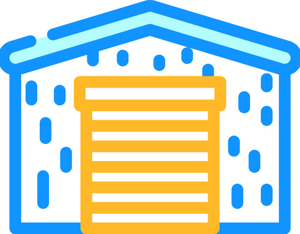 谷仓金属框架颜色图标图片下载