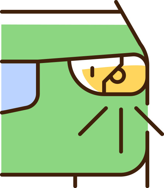 破碎的大灯RGB颜色图标图片下载