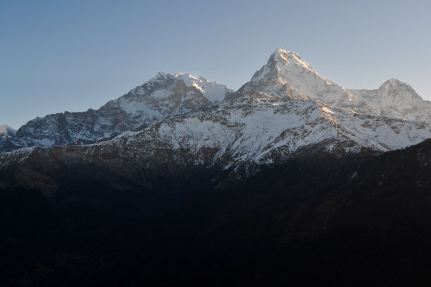 安纳普尔纳山脉的山峰图片下载