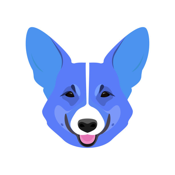 有趣的宠物。明亮的动物卡通可爱的符号。想象彩色动物脸图标T恤打印。图片下载