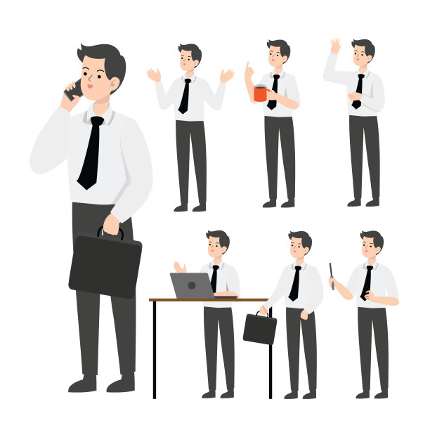 商人形象设计呈现概念图片下载