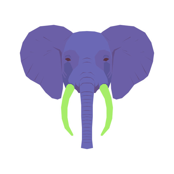 有趣的宠物。明亮的动物卡通可爱的符号。想象彩色动物脸图标T恤打印。图片下载