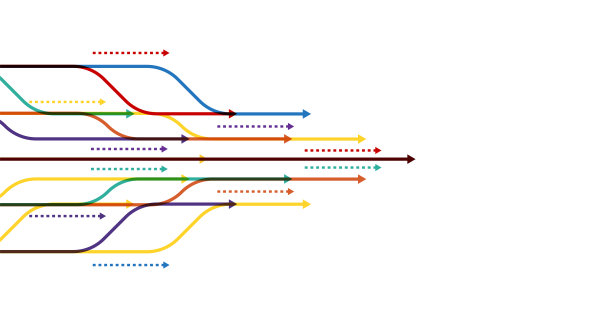 抽象的箭头方向。技术背景图片下载