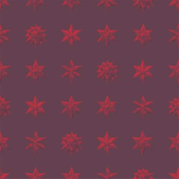 几何多边形雪花星形无缝假日图案图片下载