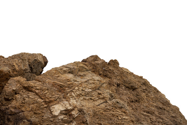 细节表面石棕色在白色背景隔离图片下载