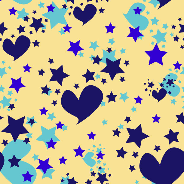 无缝图案的心和星星回到学校图片下载