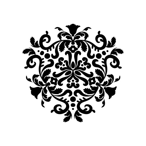 圆形装饰曼荼罗东方图案图片下载