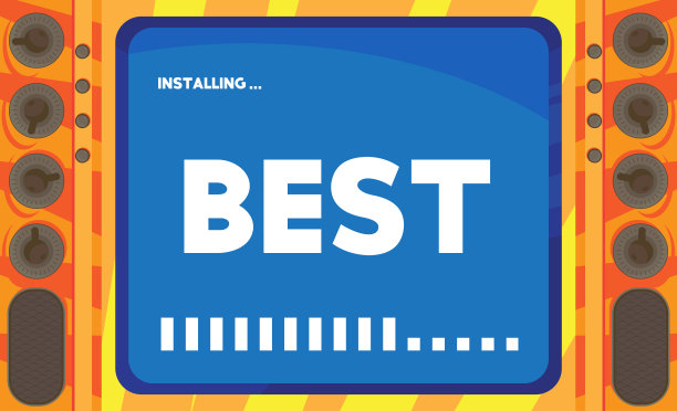 卡通电脑与字最好。图片下载