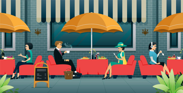 户外餐厅图片下载