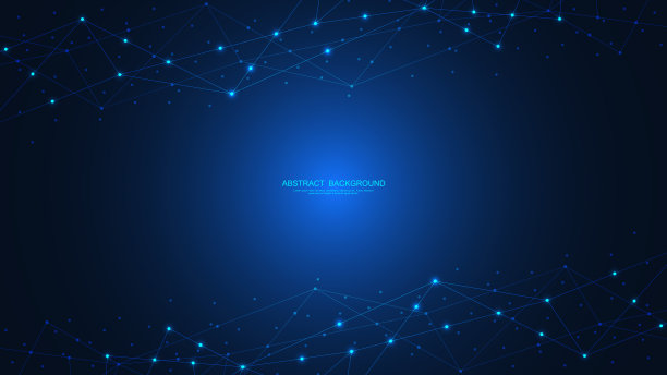 抽象的技术背景与连接的点和线。全球网络连接，互联网技术和数字传播理念图片下载