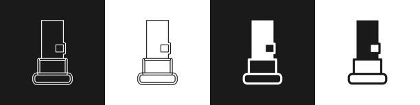 设置墨盒图标隔离在黑色和白色图片下载