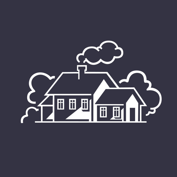 私人住宅图标。单色插图。图片下载