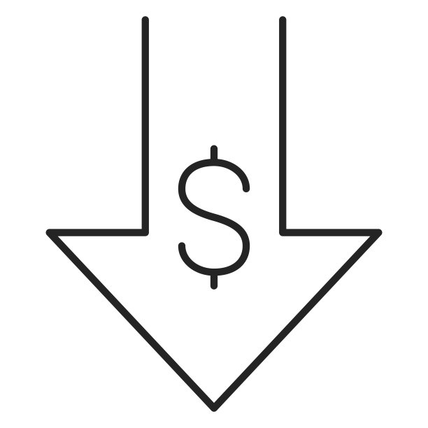 一美元的图标跌落矢量孤立图片下载