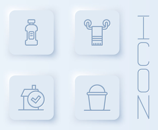 在衣架上设置洗衣粉毛巾线瓶图片下载