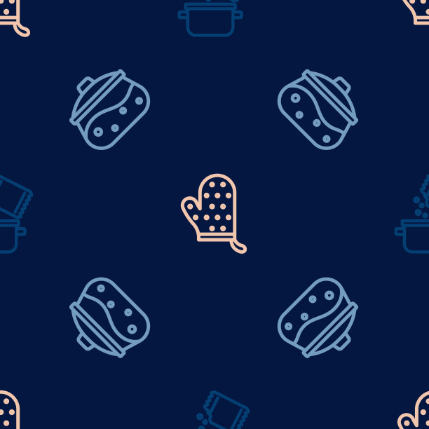 准备好烹饪锅、香料和烤箱手套图片下载