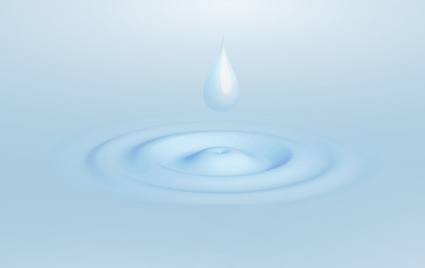 凝胶、肥皂或牛奶的涟漪。一滴液体流到表面并留下条纹。矢量水花透视插图图片下载