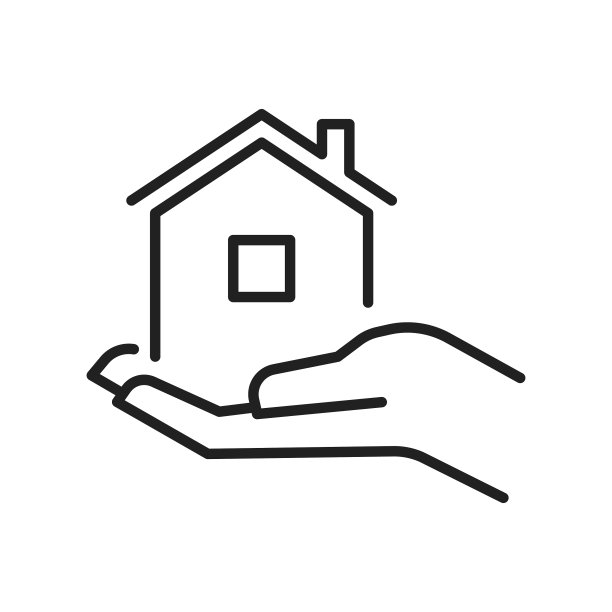 住房供应概念单色线性图标图片下载