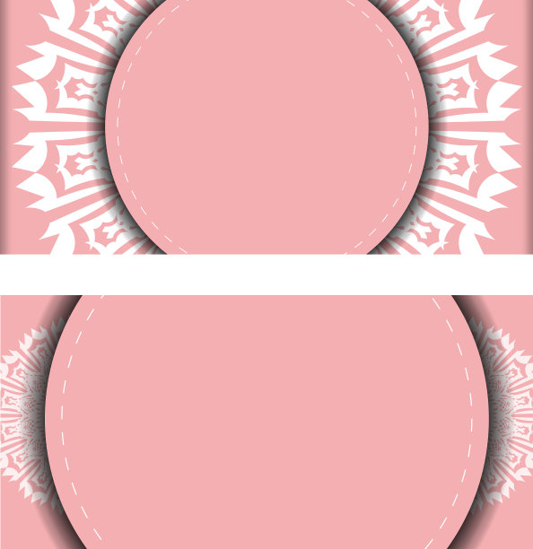 贺卡在粉红色与豪华的白色图片下载