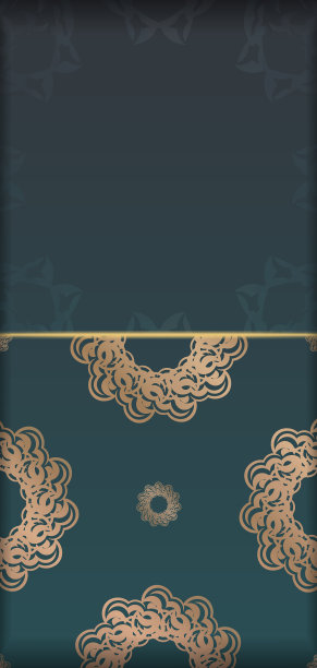 模板贺卡与梯度的绿色图片下载