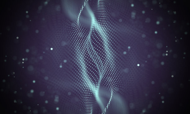 数据技术抽象未来主义插图。低多边形形状与连接点和线在黑暗的背景。3 d渲染。大数据可视化图片下载
