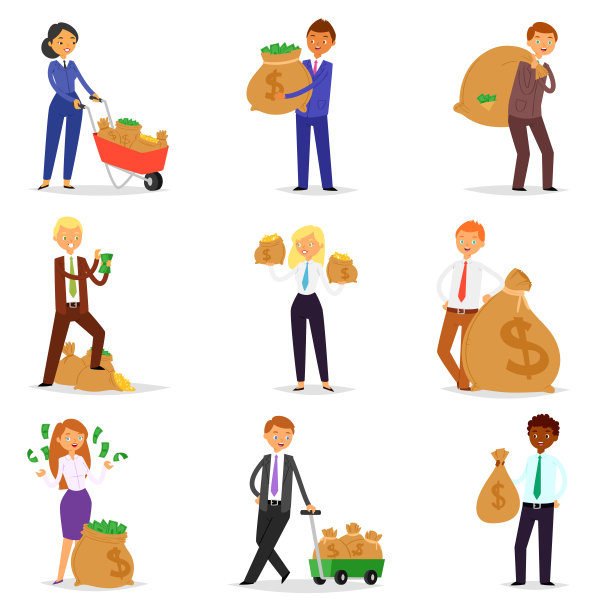 人财矢量财商人女人性格何图片下载