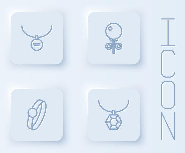 设置线吊坠项链螺柱耳环图片下载