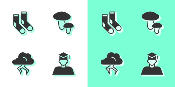 套毕业和毕业帽，袜子风暴和图片下载