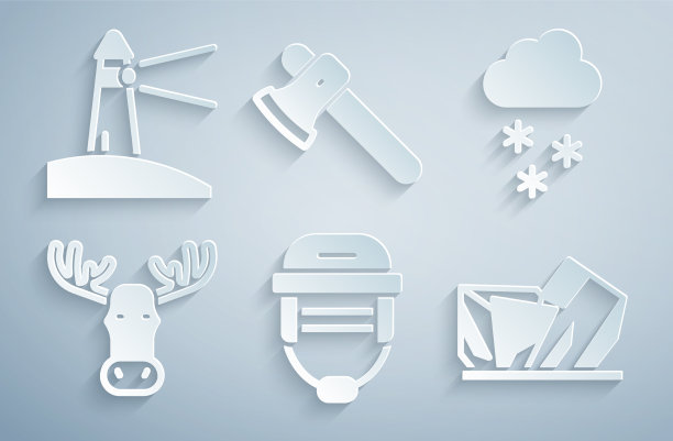 曲棍球头盔云与雪驼鹿的头图片下载