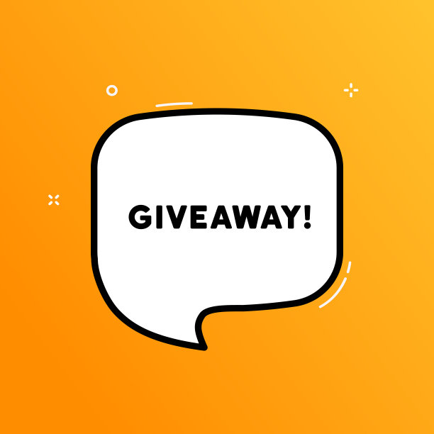 语音泡泡赠品文本。复古漫画风格。波普艺术风格。矢量线图标的业务和广告图片下载