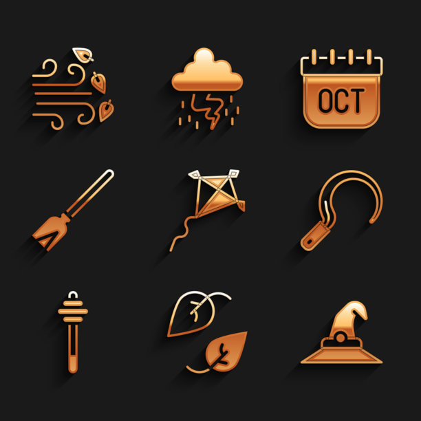 风筝叶巫婆帽子镰刀蜂蜜勺图片下载