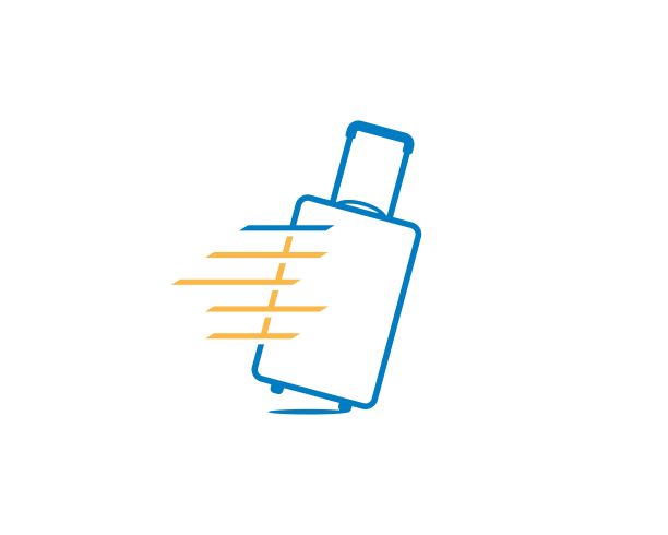 旅行袋与线艺术标志图片下载