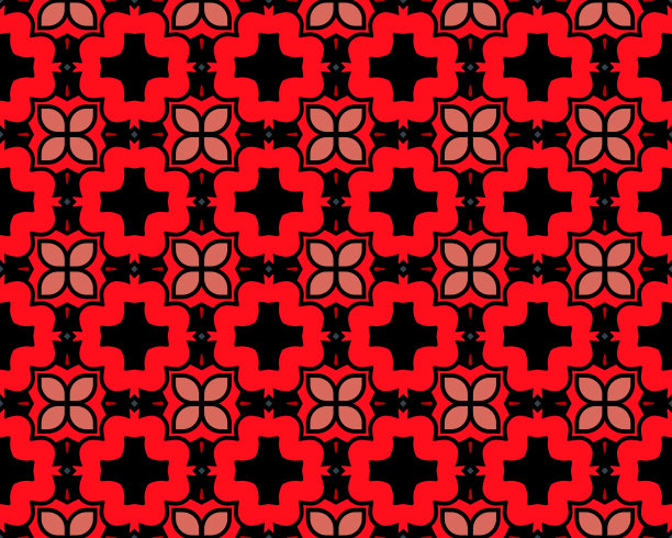 不同颜色形状的无缝图案，可用于墙纸和瓷砖图片下载