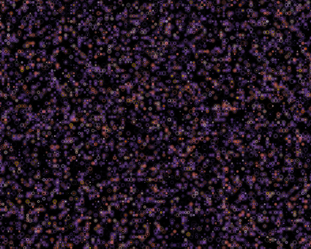 深色背景上彩色小圆圈的插图图片下载