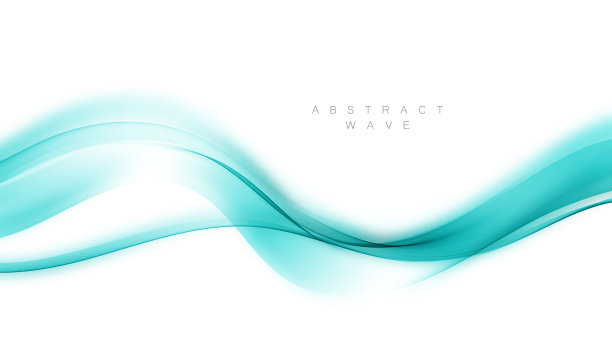 蓝色抽象波抽象背景图片下载