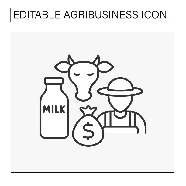 乳制品行业图标图片下载