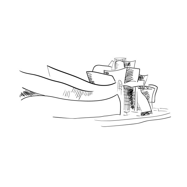 西班牙毕尔巴鄂的古根海姆博物馆图片下载