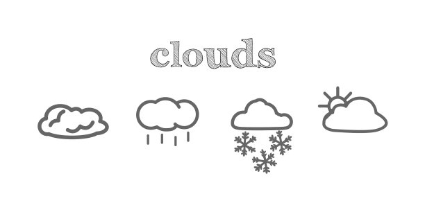 云线图标设置与下雪的云下雨的云图片下载