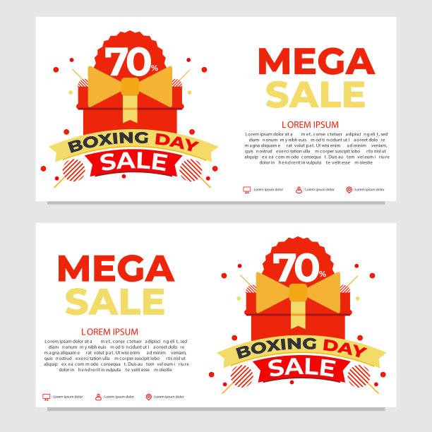 节礼日促销促销横幅模板集图片下载