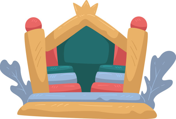 城堡或儿童游乐场充气橡胶图片下载