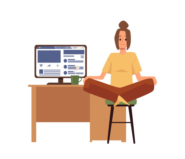 妇女在工作单位做运动图片下载