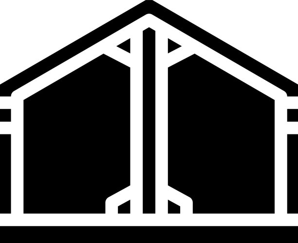 建筑金属框架字形图标图片下载