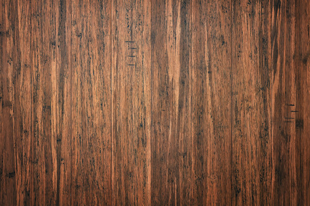 竹木桌面。棕色板的纹理与空白空间图片下载