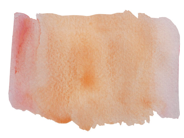 抽象背景手绘黄色与粉红色与红色和橙色液体滴隔离在白色背景图片下载