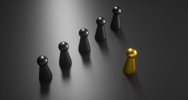 金色和黑色的棋子图片下载