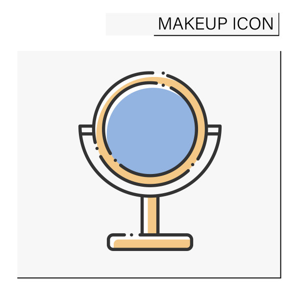 镜子彩色图标图片下载